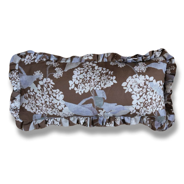 Grier Saddle Hydrangea Ruffle Pillow - 12 x 24"