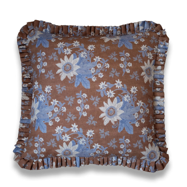 *New* Pearl Copper Ruffle Pillow