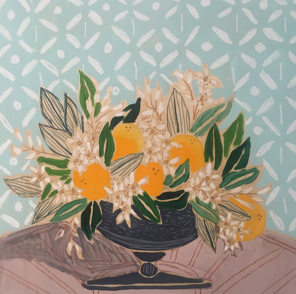 FLORIDA STATE FLOWER: FLOWERS FOR CORA- 24X24