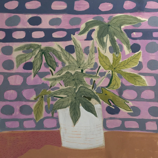 Fatsia Leaves for Fran - 24X24