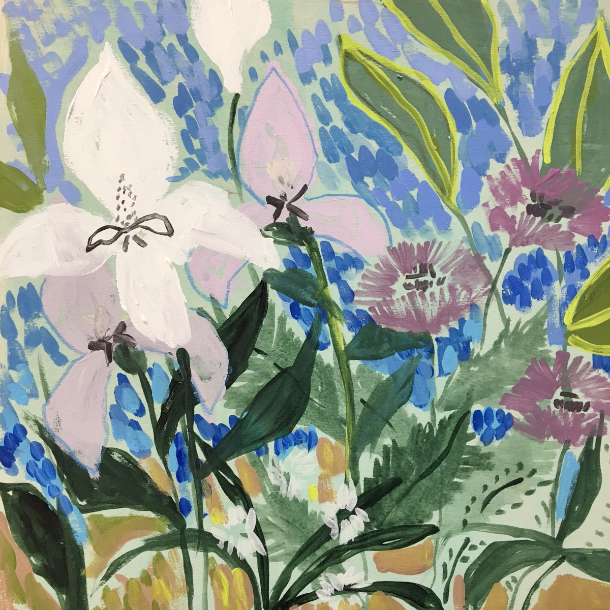 Flowers for Edith - 12x12