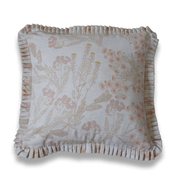 Averett Parchment Ruffle Pillow