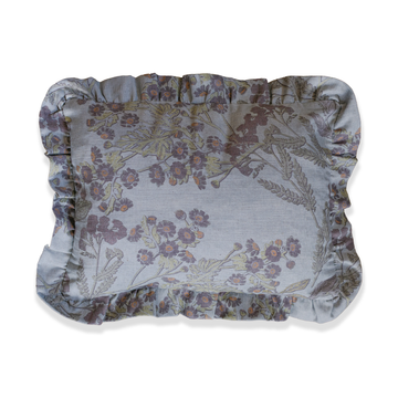 Averett Antique Blue Small Ruffle Pillow