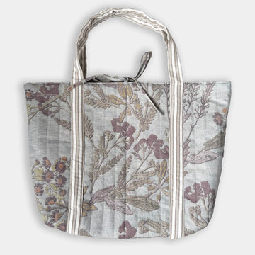Averett Antique Blue Hand-Sewn Tote Bag