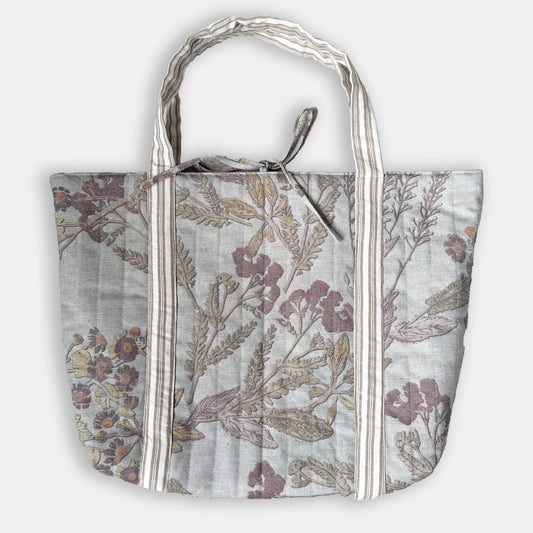 Averett Antique Blue Hand-Sewn Tote Bag