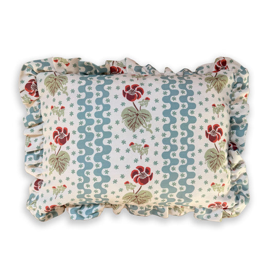 Beth Bluebird Small Ruffle Pillow