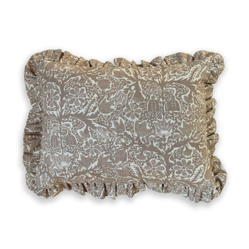 Callie Wheat Small Ruffle Pillow