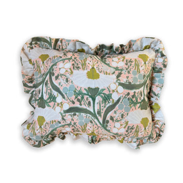 Emma Sage Small Ruffle Pillow