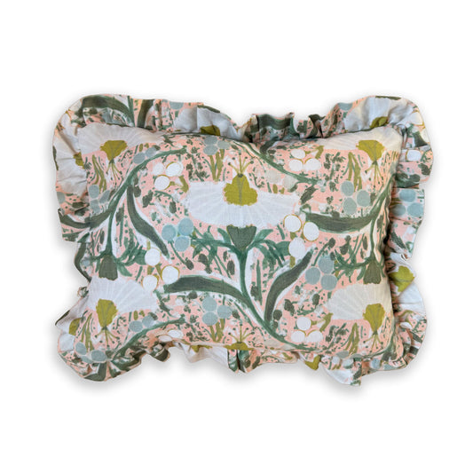 Emma Sage Small Ruffle Pillow