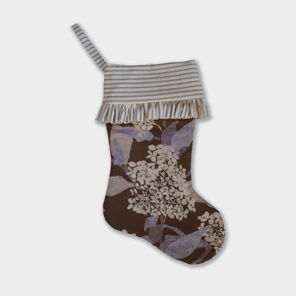 Christmas Stocking- Grier Saddle (Horizontal Stripe)