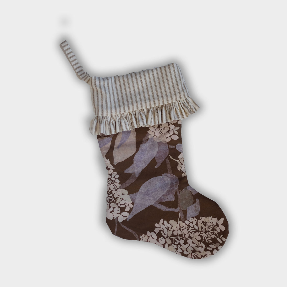 Christmas Stocking- Grier Saddle (Vertical Stripe)