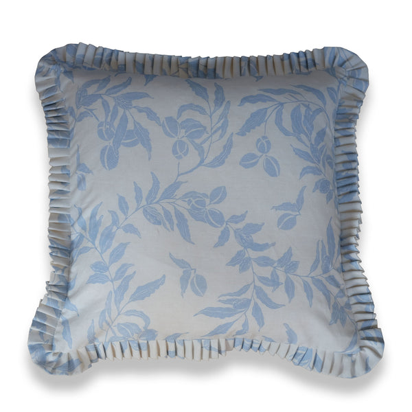 Katherine Dusty Blue Ruffle Pillow