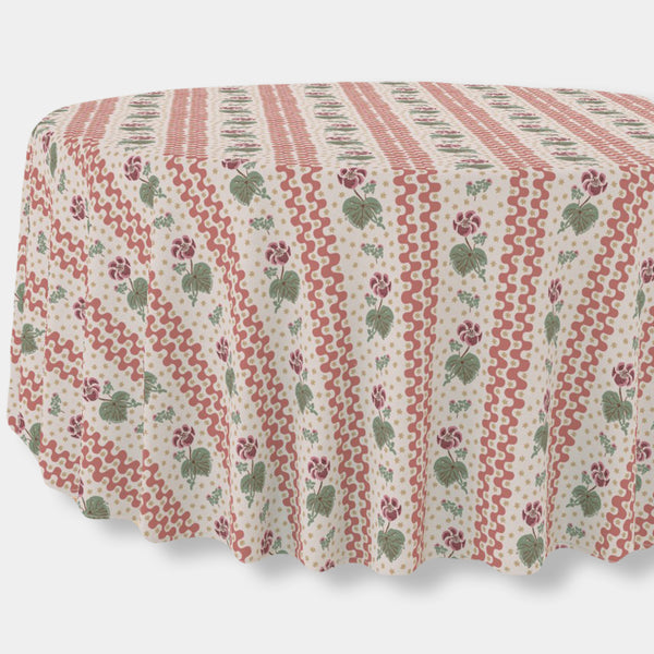 *New* Beth - Apricot Round Tablecloth