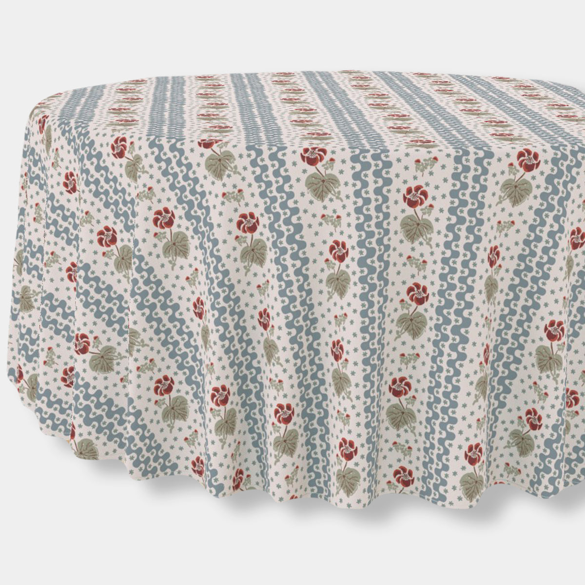*New* Beth - Bluebird Round Tablecloth