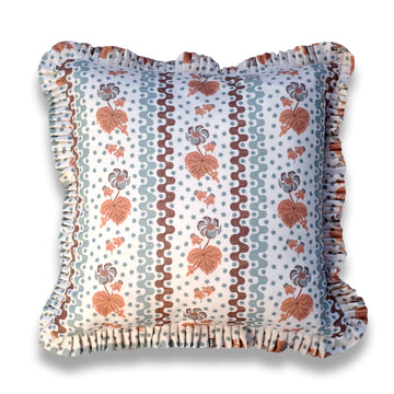 Beth - Chesnut Ruffle Pillow