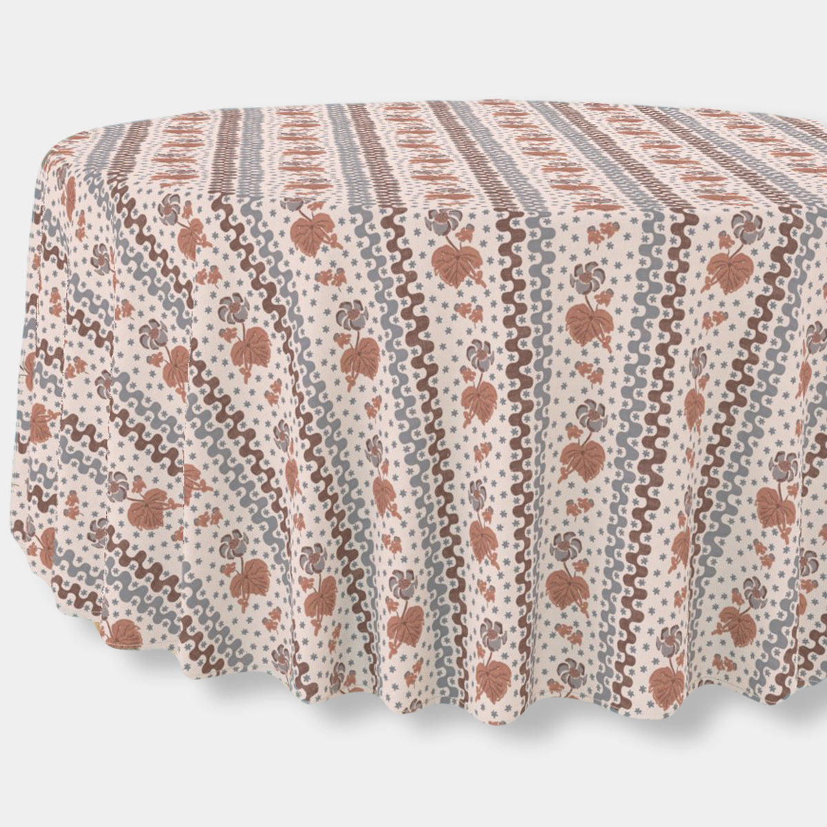 *New* Beth - Chestnut Round Tablecloth