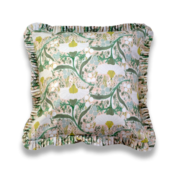 Emma Sage Ruffle Pillow