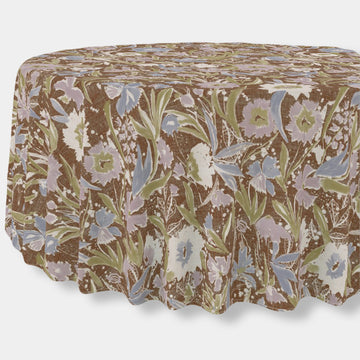 *New* Martha - Umber Round Tablecloth