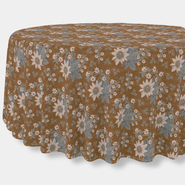 *New* Pearl - Copper Round Tablecloth