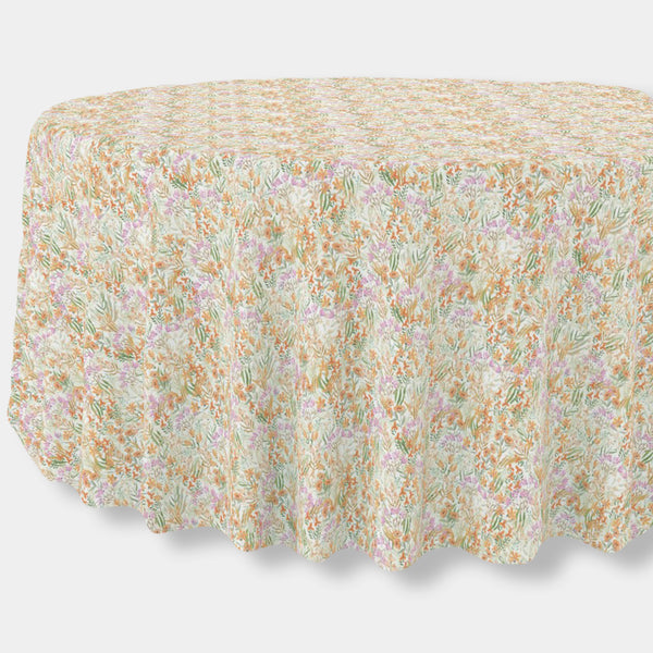 *New* Poppy Round Tablecloth