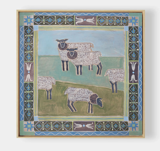 Sheep Family No. 1   36" x 36"