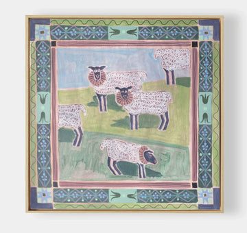 Sheep Family No. 2   36" x 36"
