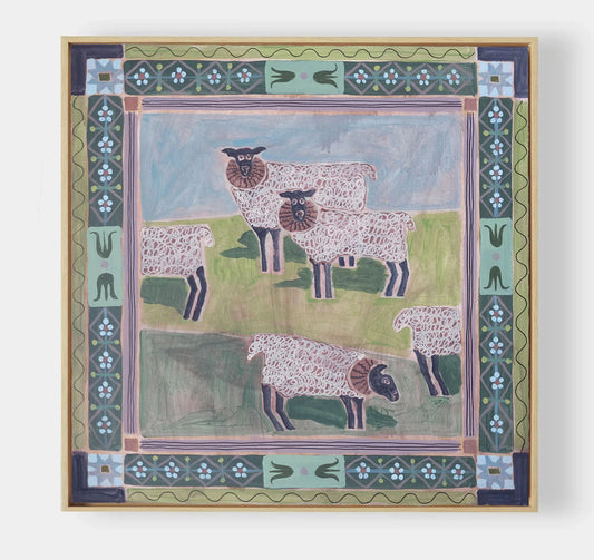Sheep Family No. 4   36" x 36"