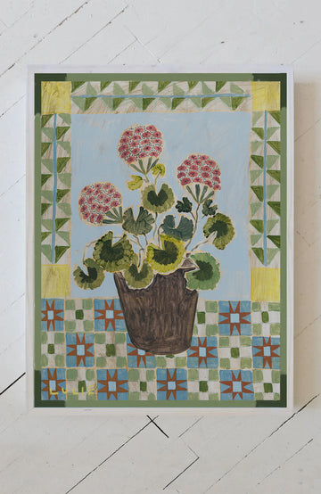 Quilted Geranium No. 11 - 18 x 24 Print