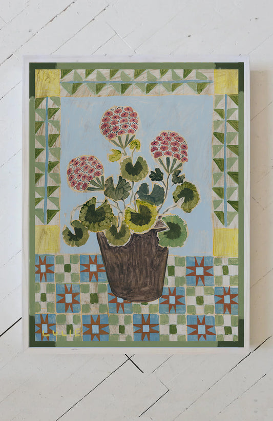 Quilted Geranium No. 11 - 18 x 24 Print