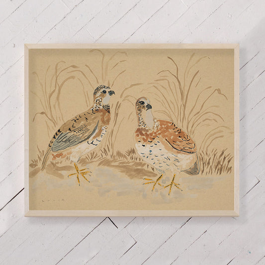Two Quails - 11 x 14" Print