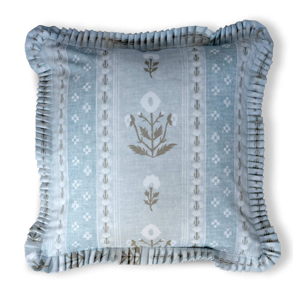 Ruth Lapis Ruffle Pillow
