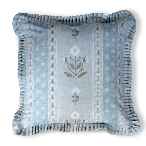 Ruth Lapis Ruffle Pillow