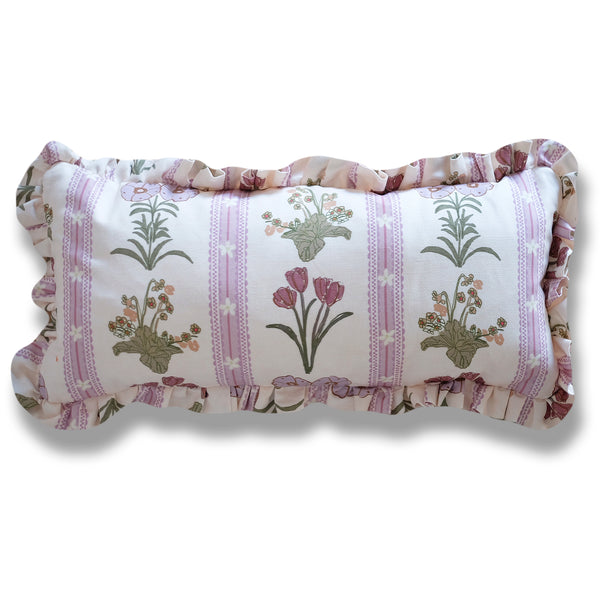 *New* Virginia Heather Ruffle Pillow - 12 x 24"