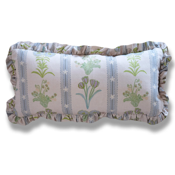 *New* Virginia Linen Ruffle Pillow - 12 x 24"