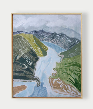 Snowy Mountain No. 15 -  16" x 20"