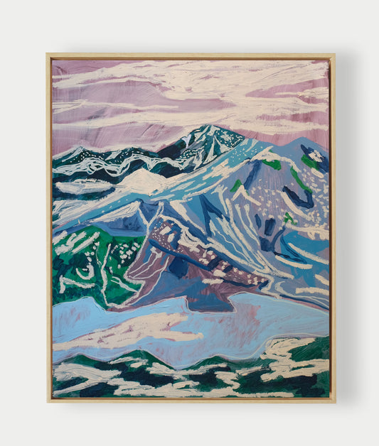 Snowy Mountain  No. 7 - 16" x 20"