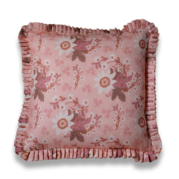 Pearl Peach Ruffle Pillow