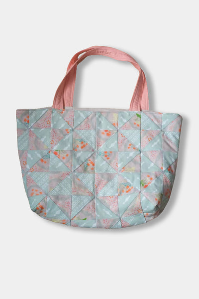 Hand-Quilted Tote Bag - Monica and Pippa