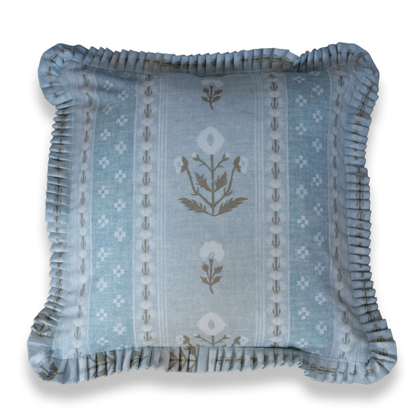 Ruth Lapis Ruffle Pillow