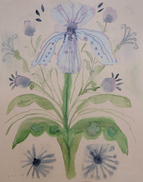 Folk Flower on Paper No. 2