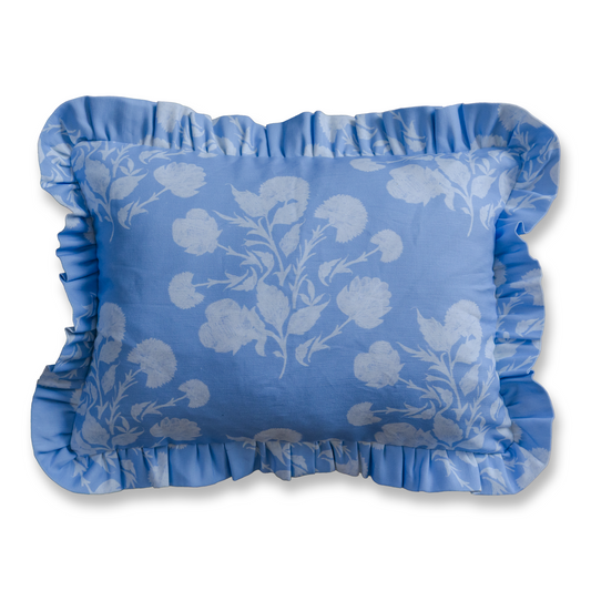 Anna Cornflower Small Ruffle Pillow