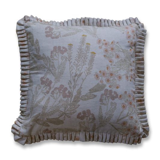 Averett Parchment Ruffle Pillow
