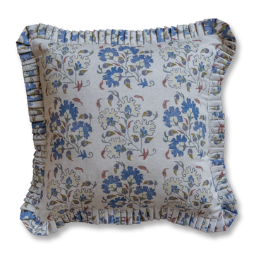 Lane Bluebell Ruffle Pillow