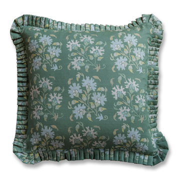 Lane Garden Sage Ruffle Pillow