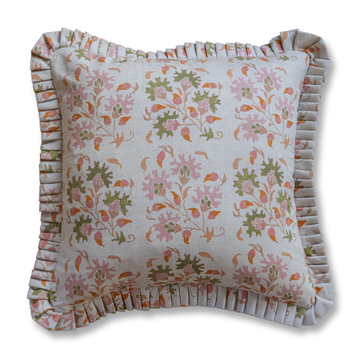Lane Persimmon Blush Ruffle Pillow