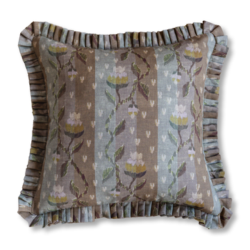 Meg Toffee Ruffle Pillow