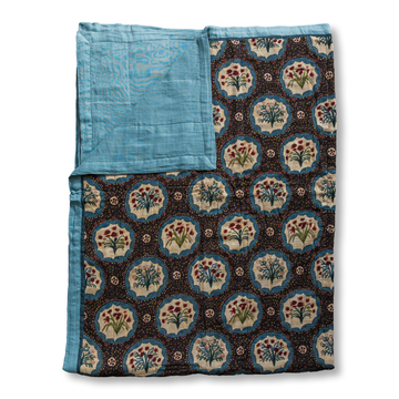Monica in English Brown Quilt