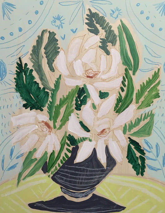 GARDENIAS - FLOWERS FOR CLAIRE - 11x14