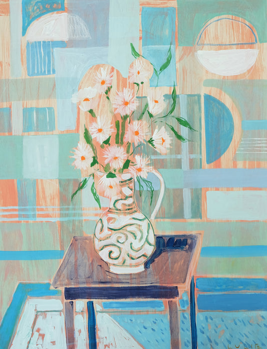 Geometric Floral No. 17 - 30 x 40