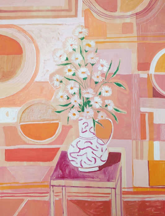 Geometric Floral No. 15 - 30 x 40